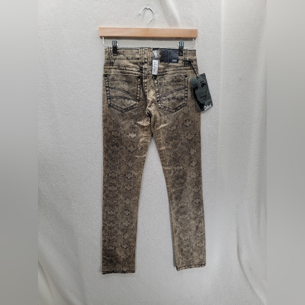 NWT Petrol Snake Print Skinny Women's Low Rise denim Jeans Size-26/2